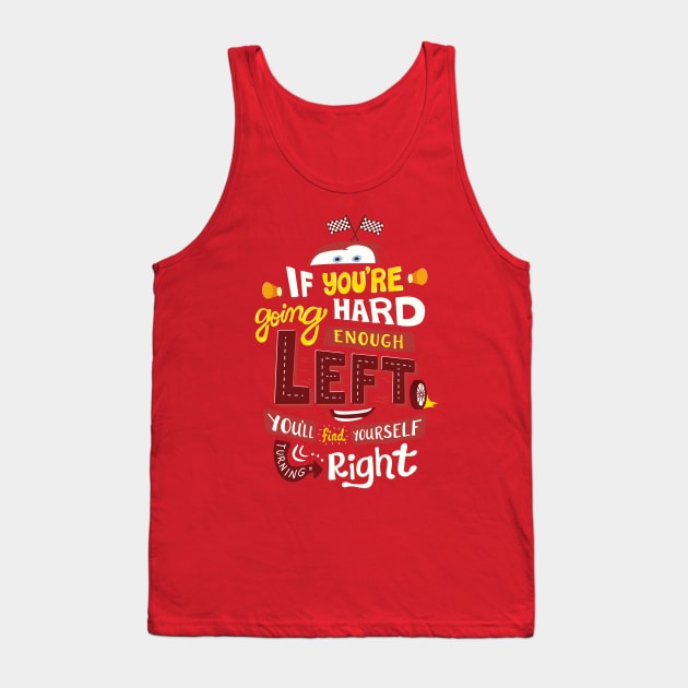 Go Hard Enough Left Tank Top by risarodil